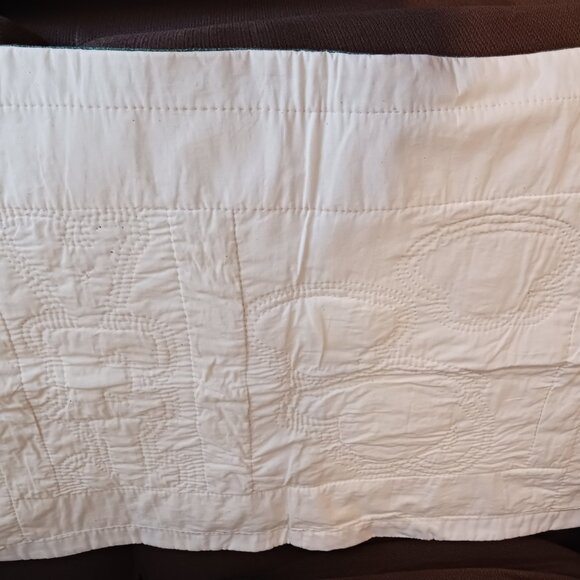 Hand Quilted "Tea For Two" Table Topper/Wall Hanging - Picture 9 of 10